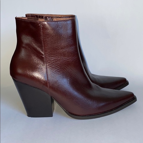 NEW Jeffrey Campbell Flynn Burgundy Boots Size 7 - Picture 3 of 16